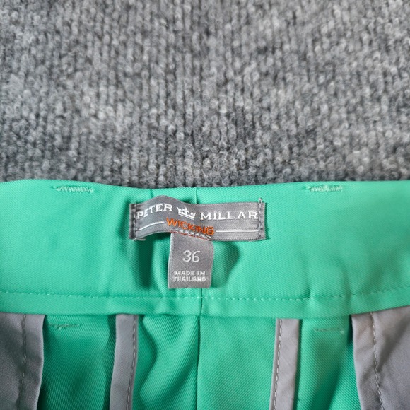 Peter Millar‎ Wick Golf Shorts Mens 36 Green Moisture Wicking Performance - Picture 3 of 11